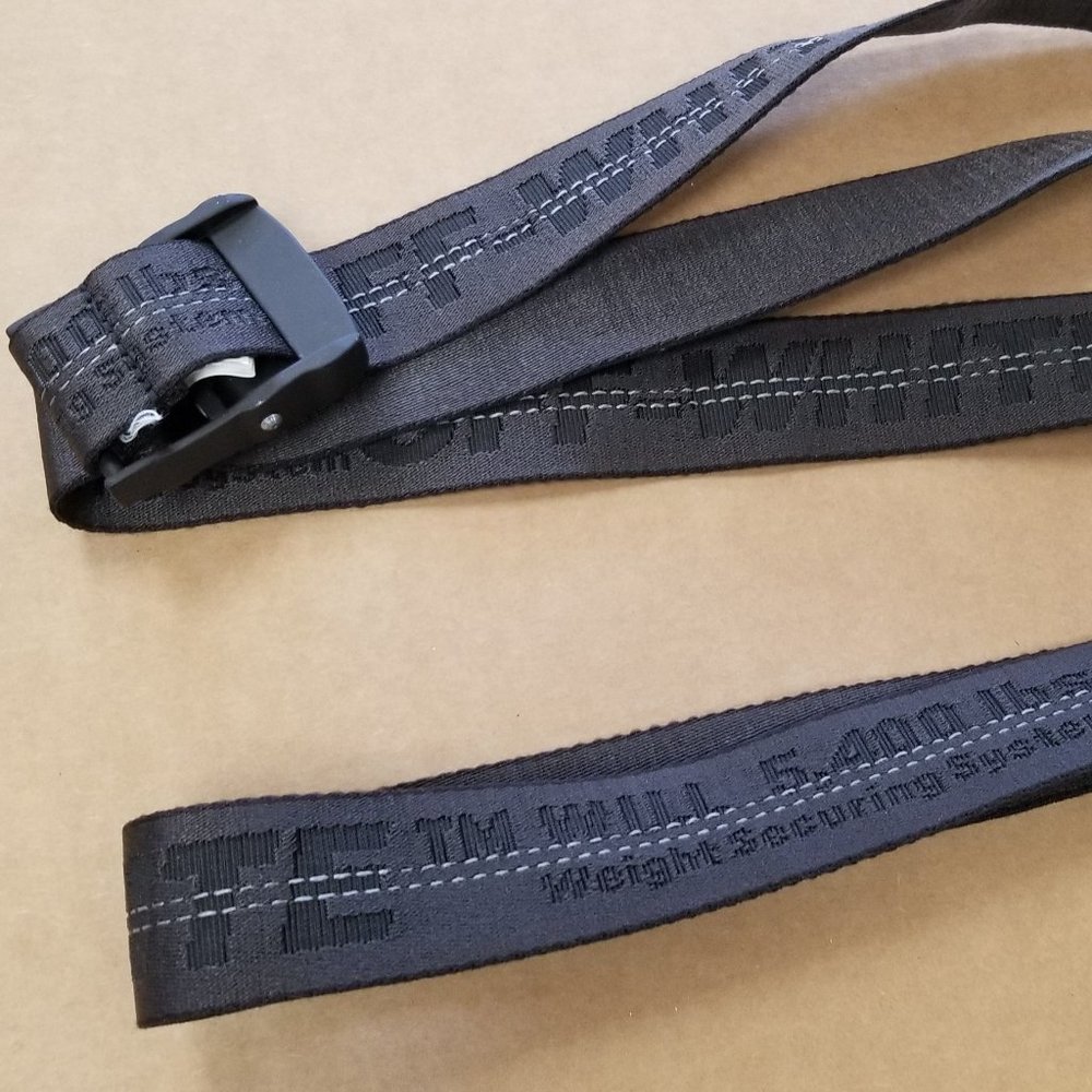 Off White Industrial Belt Authentic Black Made In Italy